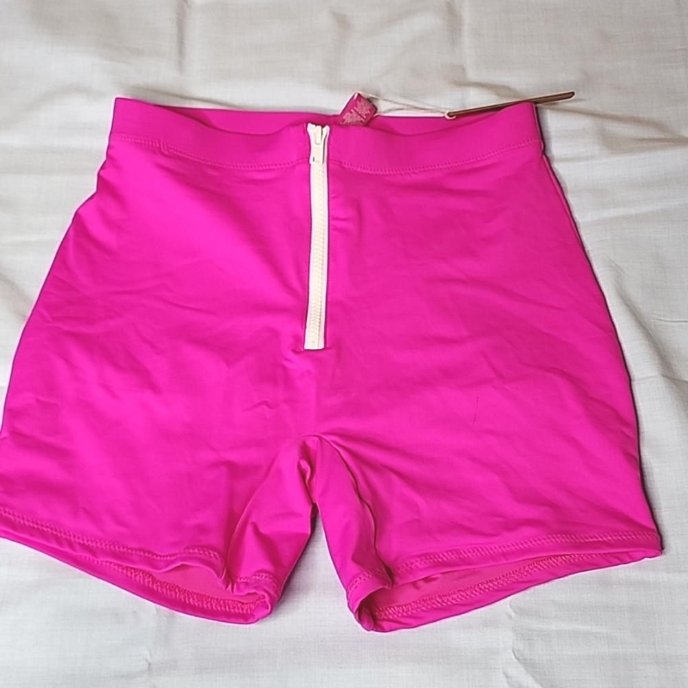 Skims ZIP-UP SWIM MID WAIST SHORT